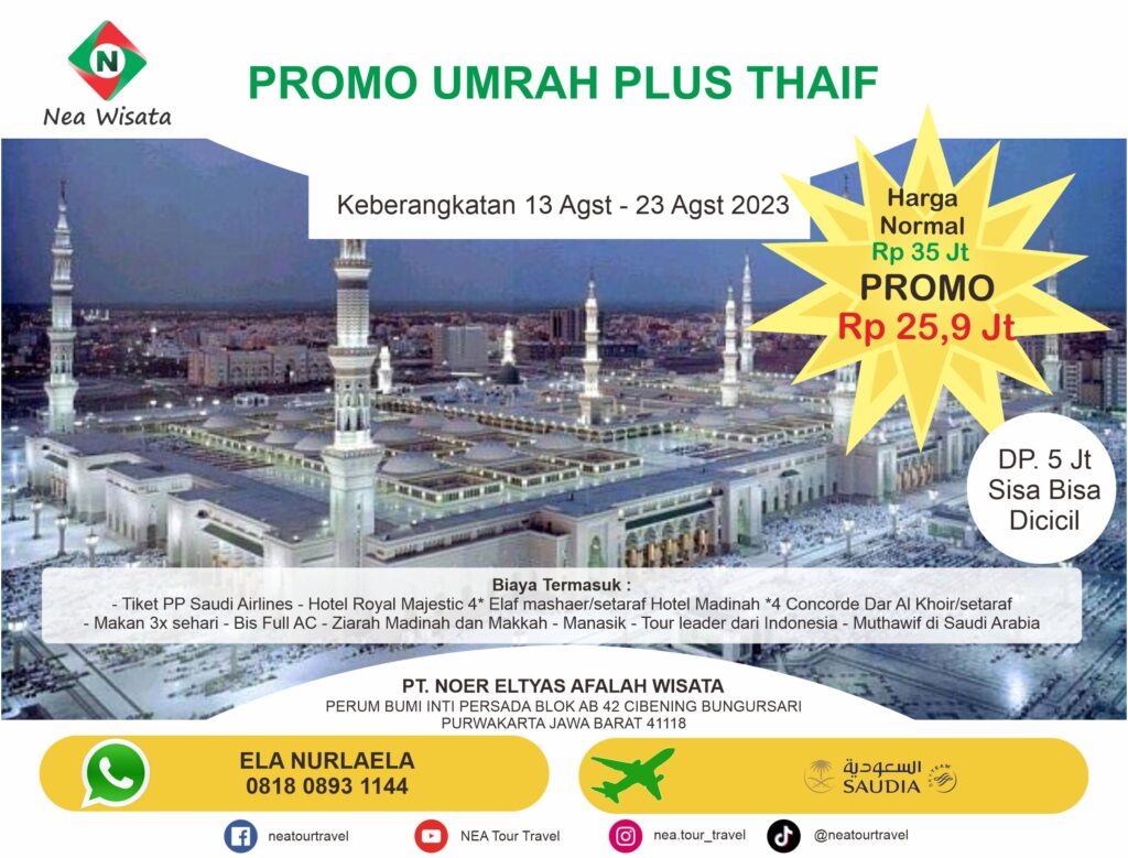 Promo Paket Umroh Plus Thaof